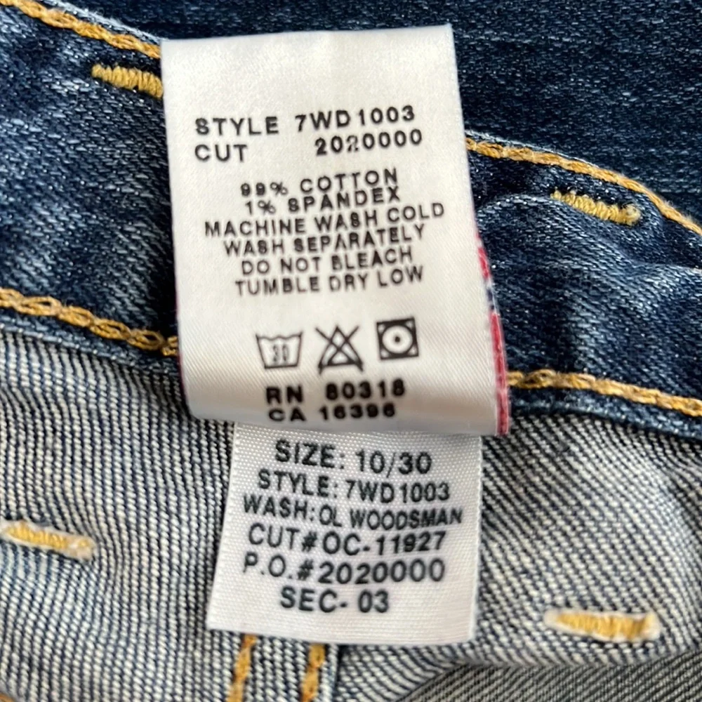 Vintage Lucky jeans, low cut, flair, size 10/30 - Picture 9 of 9
